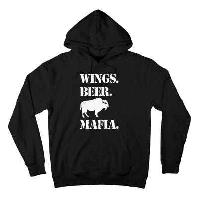 Wings Beer Mafia Buffalo Ny Buffalo Football Tall Hoodie