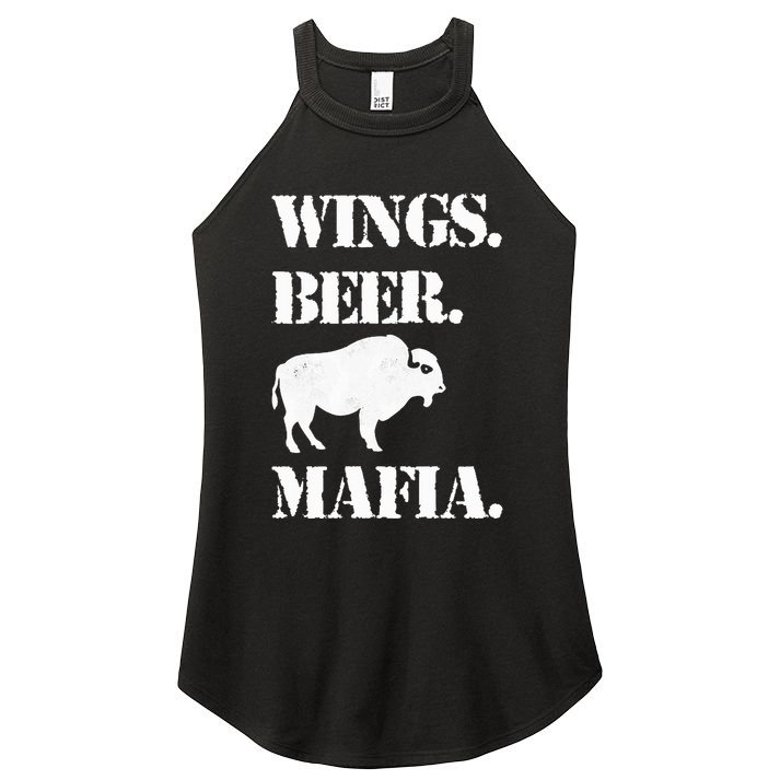 Wings Beer Mafia Buffalo Ny Buffalo Football Women's Perfect Tri Rocker Tank