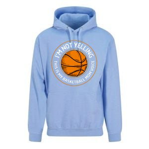 Wo's Basketball Mom Voice Gift Funny Basketball Mama Gift Unisex Surf Hoodie