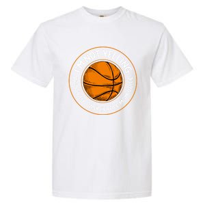 Wo's Basketball Mom Voice Gift Funny Basketball Mama Gift Garment-Dyed Heavyweight T-Shirt