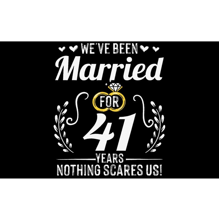 We've Been Married For 41 Years For Couples 41st Anniversary Bumper Sticker