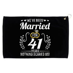 We've Been Married For 41 Years For Couples 41st Anniversary Grommeted Golf Towel