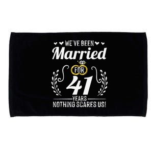 We've Been Married For 41 Years For Couples 41st Anniversary Microfiber Hand Towel