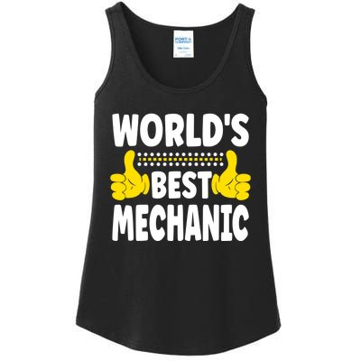 World's Best Mechanic Job Title Funny quote Mechanic Ladies Essential Tank