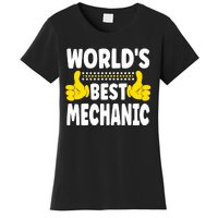 World's Best Mechanic Job Title Funny quote Mechanic Women's T-Shirt