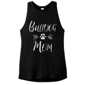 Womens Bulldog Mom French Bulldog Mom Funny Dog Mom Ladies PosiCharge Tri-Blend Wicking Tank