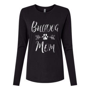 Womens Bulldog Mom French Bulldog Mom Funny Dog Mom Womens Cotton Relaxed Long Sleeve T-Shirt