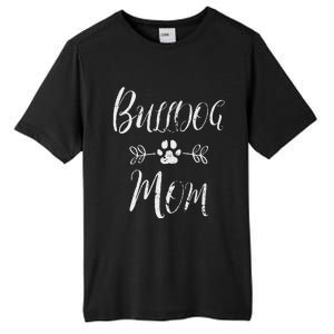 Womens Bulldog Mom French Bulldog Mom Funny Dog Mom Tall Fusion ChromaSoft Performance T-Shirt