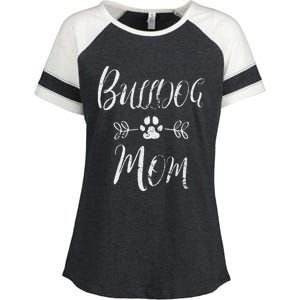 Womens Bulldog Mom French Bulldog Mom Funny Dog Mom Enza Ladies Jersey Colorblock Tee