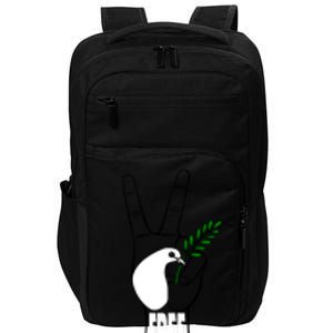 West Bank Middle East Peace Dove Olive Branch Free Palestine Gift Impact Tech Backpack