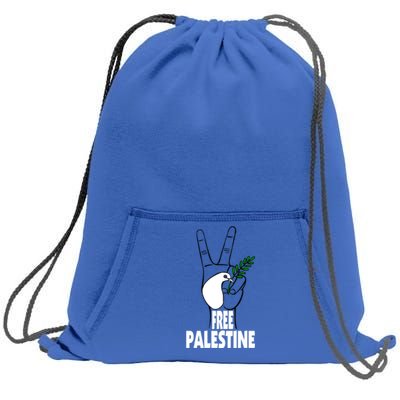 West Bank Middle East Peace Dove Olive Branch Free Palestine Gift Sweatshirt Cinch Pack Bag