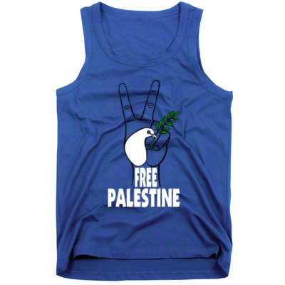 West Bank Middle East Peace Dove Olive Branch Free Palestine Gift Tank Top