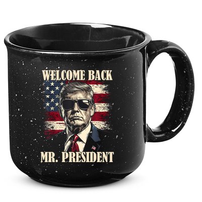 Welcome Back Mr President Donald Trump Victory 15oz Campfire Ceramic Mug