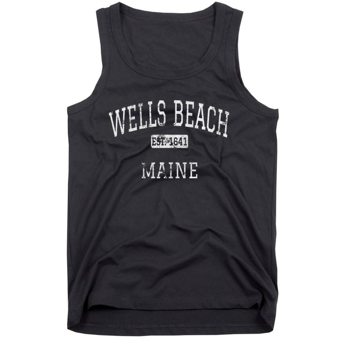 Wells Beach Maine Me Vintage Tank Top