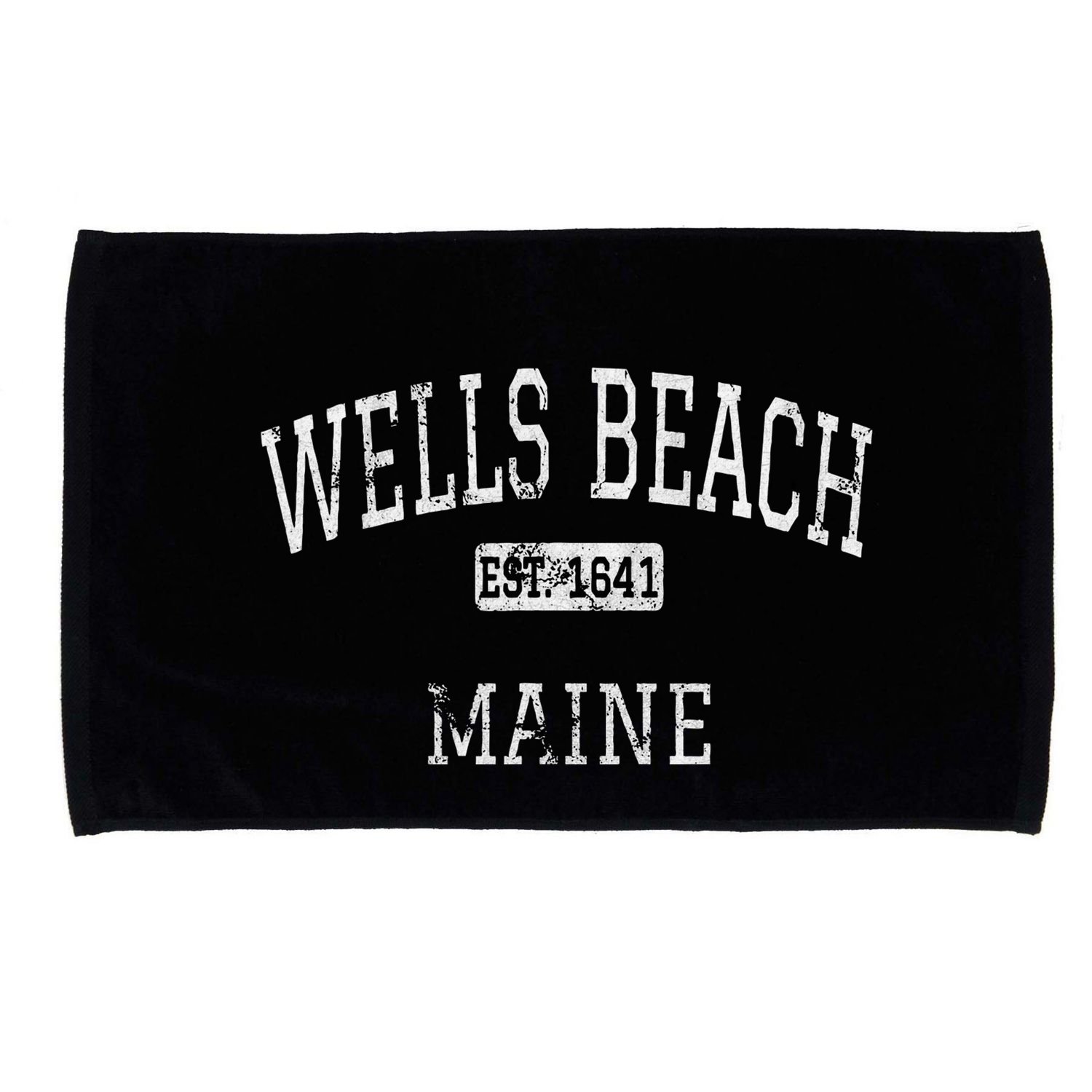 Wells Beach Maine Me Vintage Microfiber Hand Towel