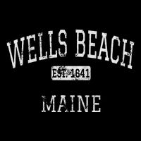 Wells Beach Maine Me Vintage Kids Hoodie