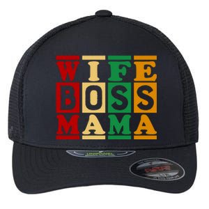 Wife Boss Mama Flexfit Unipanel Trucker Cap