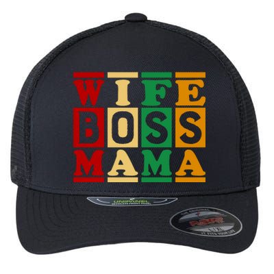 Wife Boss Mama Flexfit Unipanel Trucker Cap