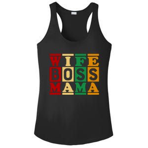 Wife Boss Mama Ladies PosiCharge Competitor Racerback Tank