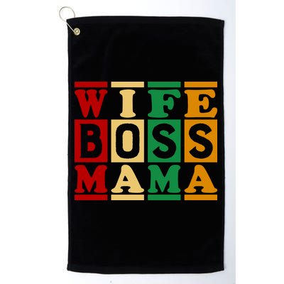 Wife Boss Mama Golf Towel