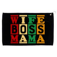 Wife Boss Mama Grommeted Golf Towel