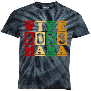 Wife Boss Mama Kids Tie-Dye T-Shirt