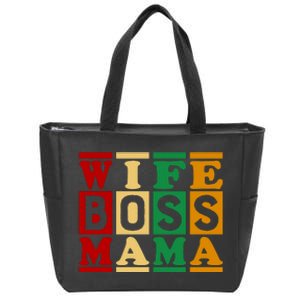 Wife Boss Mama Zip Tote Bag