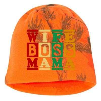 Wife Boss Mama Kati - Camo Knit Beanie