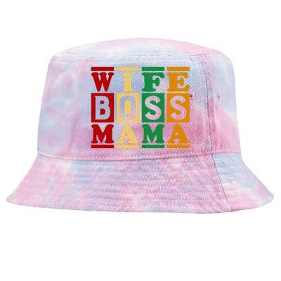 Wife Boss Mama Tie-Dyed Bucket Hat