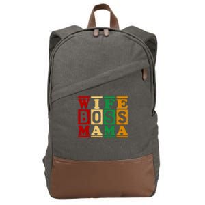 Wife Boss Mama Cotton Canvas Backpack