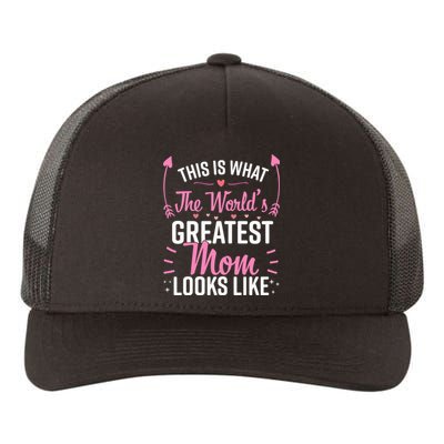 Womens Best Mom Best Mother Yupoong Adult 5-Panel Trucker Hat