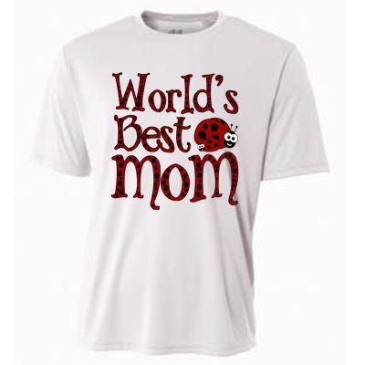 Worlds Best Mom Ladybugs Cooling Performance Crew T-Shirt