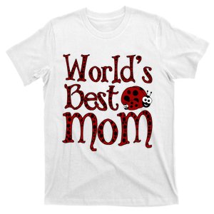 Worlds Best Mom Ladybugs T-Shirt