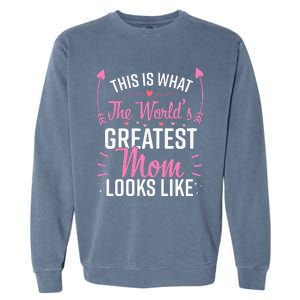 Wo Best Mom Best Mother funny lover mom Garment-Dyed Sweatshirt