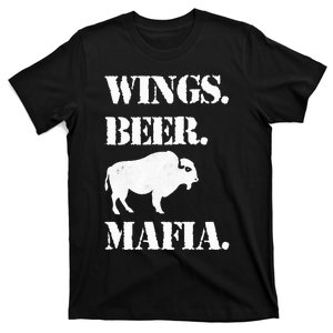 Wings Beer Mafia Buffalo Ny Buffalo Football T-Shirt