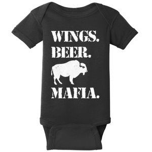 Wings Beer Mafia Buffalo Ny Buffalo Football Baby Bodysuit