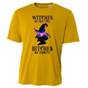 Witches By Nature Bitches By Choice Funny Halloween Witch Meaningful Gift Cooling Performance Crew T-Shirt