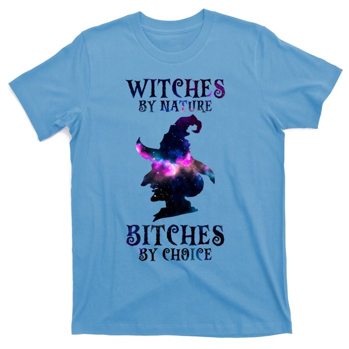 Witches By Nature Bitches By Choice Funny Halloween Witch Meaningful Gift T-Shirt