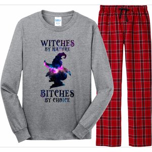 Witches By Nature Bitches By Choice Funny Halloween Witch Meaningful Gift Long Sleeve Pajama Set