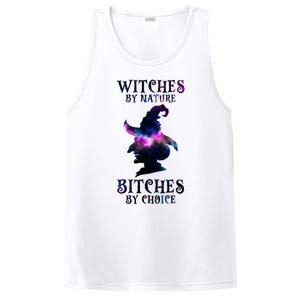 Witches By Nature Bitches By Choice Funny Halloween Witch Meaningful Gift PosiCharge Competitor Tank