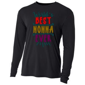 World's Best Nonna Ever Gift For Mothers Day, Mothers Cooling Performance Long Sleeve Crew