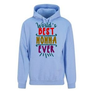 World's Best Nonna Ever Gift For Mothers Day, Mothers Unisex Surf Hoodie