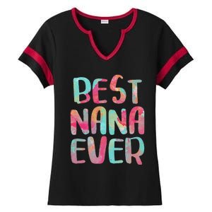 Womens Best Nana Ever Funny Mother's Day Ladies Halftime Notch Neck Tee