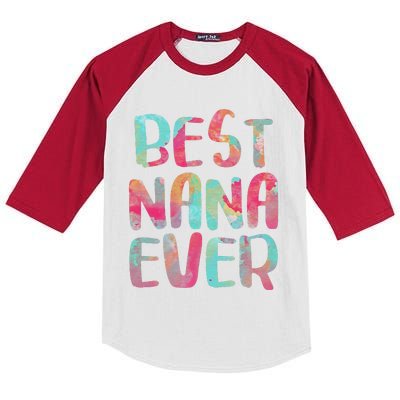 Womens Best Nana Ever Funny Mother's Day Kids Colorblock Raglan Jersey