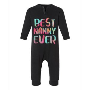 Womens Best Nanny Ever Mother's Day Infant Fleece One Piece