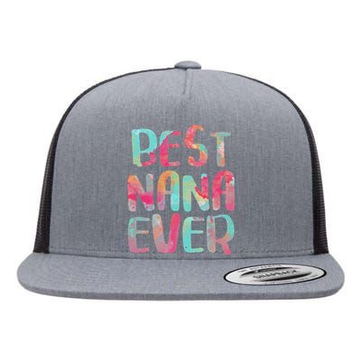 Womens Best Nana Ever Funny Mother's Day Flat Bill Trucker Hat