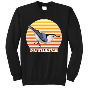 White Breasted Nuthatch Bird Birdlover Birdwatcher Biologist Sweatshirt