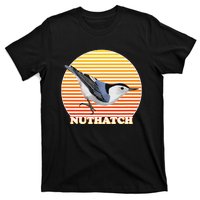 White Breasted Nuthatch Bird Birdlover Birdwatcher Biologist T-Shirt