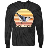 White Breasted Nuthatch Bird Birdlover Birdwatcher Biologist Tie-Dye Long Sleeve Shirt