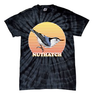 White Breasted Nuthatch Bird Birdlover Birdwatcher Biologist Tie-Dye T-Shirt